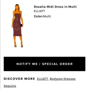 ROSALIA MIDI DRESS IN MULTI FROM REVOLVE- still in box
